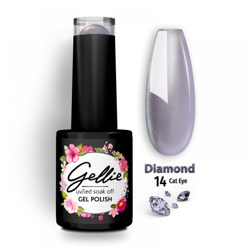 Gellie Ημιμόνιμο Βερνίκι Νυχιών – Diamond Cat Eye 14 ,10ml