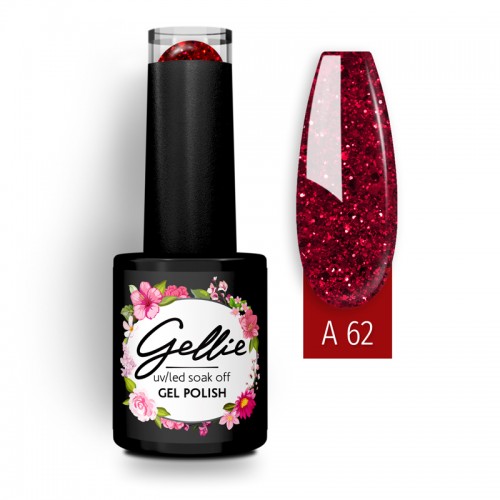 Gellie Ημιμόνιμο Βερνίκι Νυχιών Limited Edition A62, 10ml