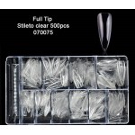 J.K Soft Gel Tips Full Stiletto (070075) 500 τεμάχια J.K Soft Gel Tips Full Stiletto (070075) 500 τεμάχια