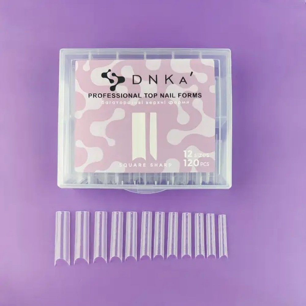 DNKa Reusable Upper Nail Forms Square Sharp 120pcs DNKa Reusable Upper Nail Forms Square Sharp 120pcs