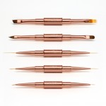 Σετ 5 Διπλών Πινέλων Για Nail Art Σετ 5 Διπλών Πινέλων Για Nail Art
