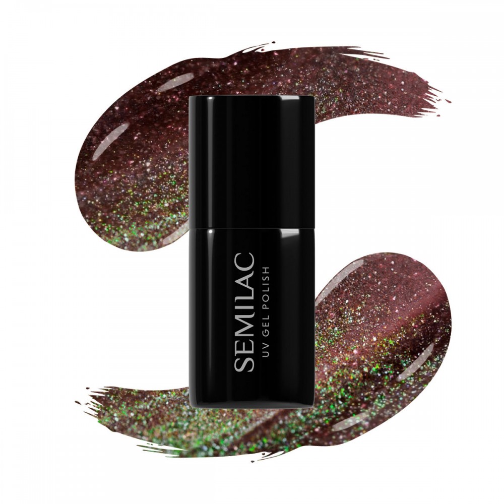 Semilac Ημιμόνιμο Βερνίκι Νυχιών 824 UV Gel Polish Digital Red 7 ml
