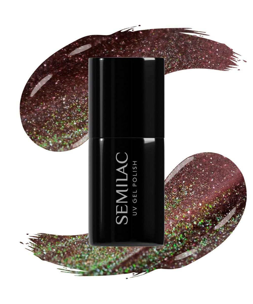 Semilac Ημιμόνιμο Βερνίκι Νυχιών 824 UV Gel Polish Digital Red 7 ml