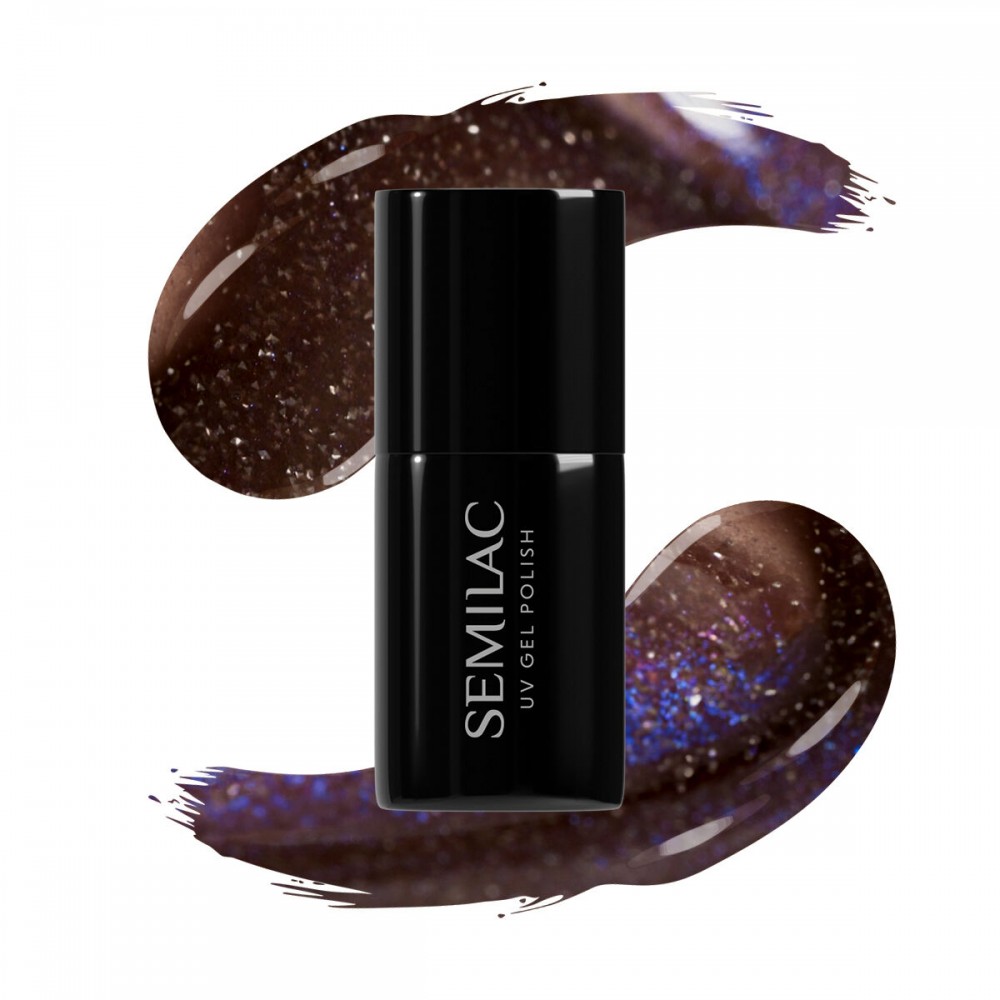 Semilac Ημιμόνιμο Βερνίκι Νυχιών 827 UV Gel Polish AI Brown 7 ml