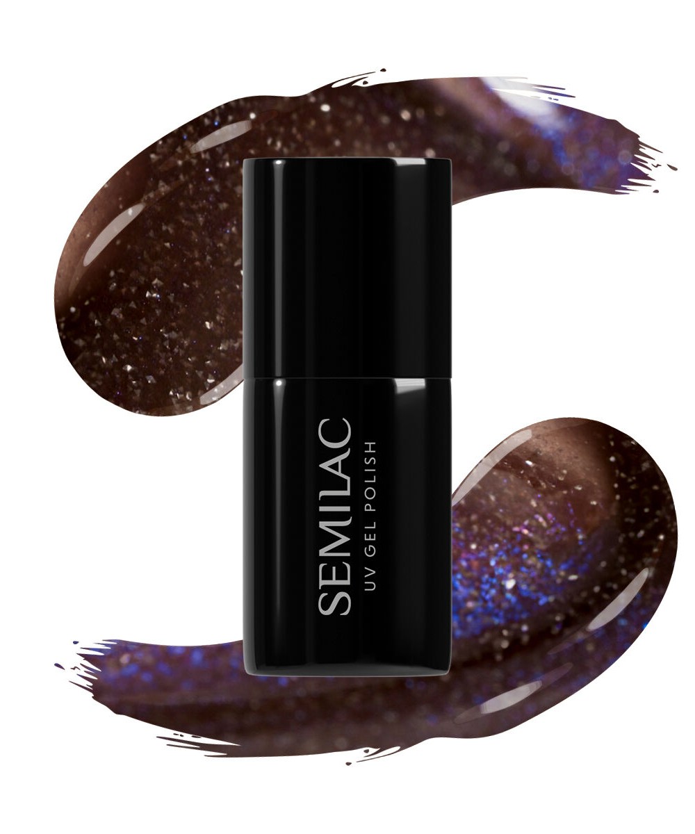 Semilac Ημιμόνιμο Βερνίκι Νυχιών 827 UV Gel Polish AI Brown 7 ml