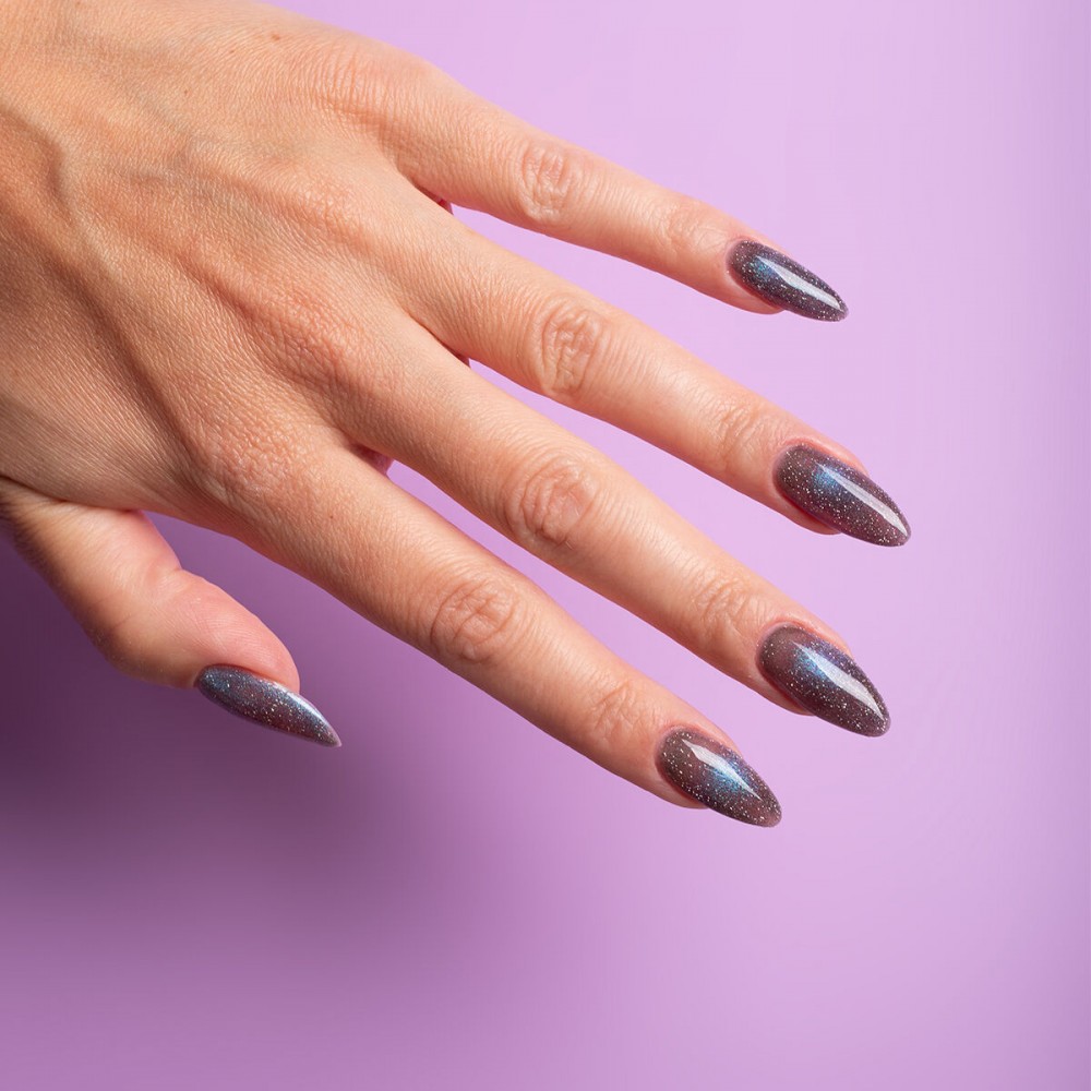 Semilac Ημιμόνιμο Βερνίκι Νυχιών 828 UV Gel Polish Grey Holo 7 ml