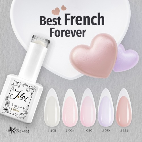 Jlac Σετ Ημιμόνιμα Βερνίκια Best French Forever