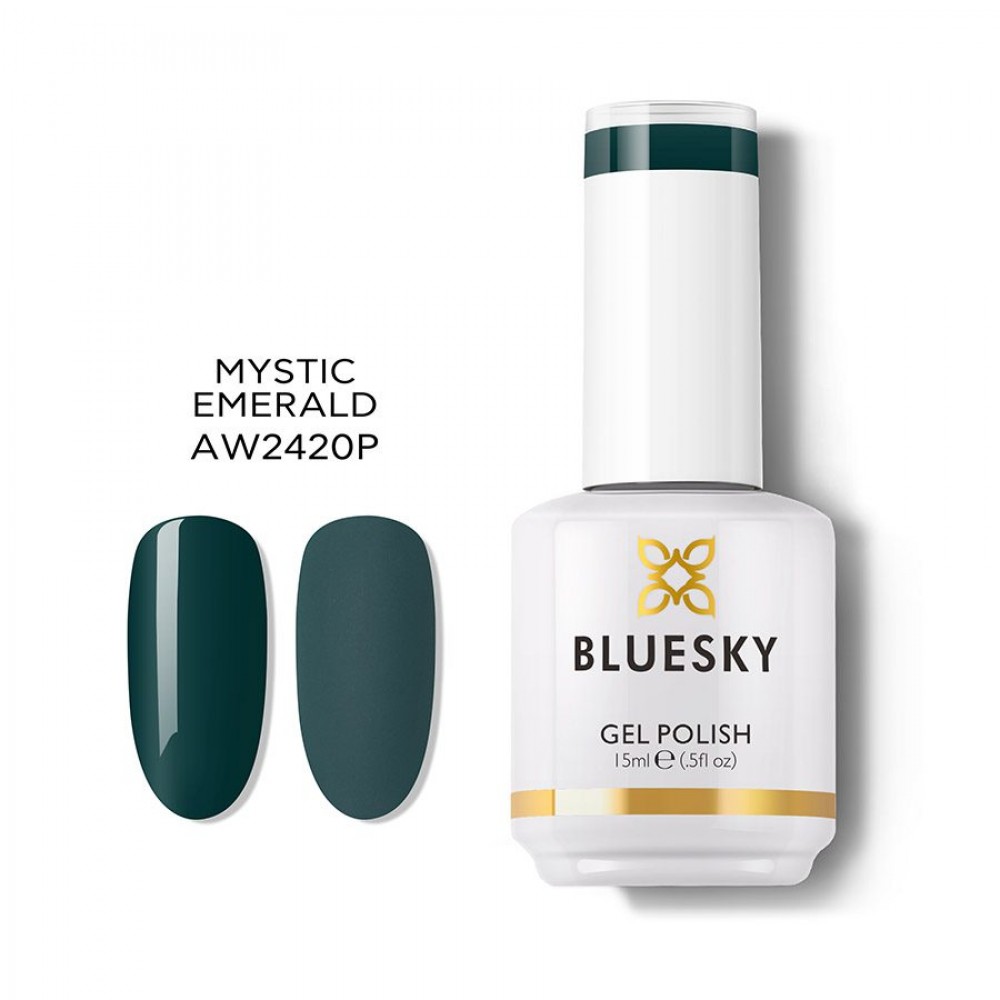 Bluesky Ημιμόνιμο Βερνίκι νυχιών AW 2420 Mystic Emerald 15ml Bluesky Ημιμόνιμο Βερνίκι νυχιών AW 2420 Mystic Emerald 15ml