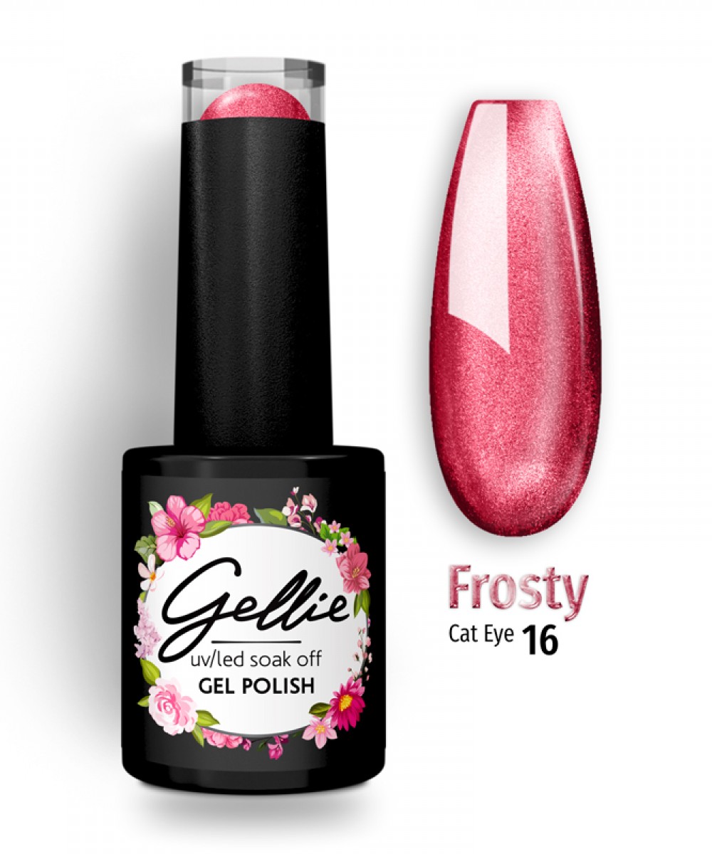 Gellie Ημιμόνιμο Βερνίκι Νυχιών Frosty Cat Eye 16, 10ml