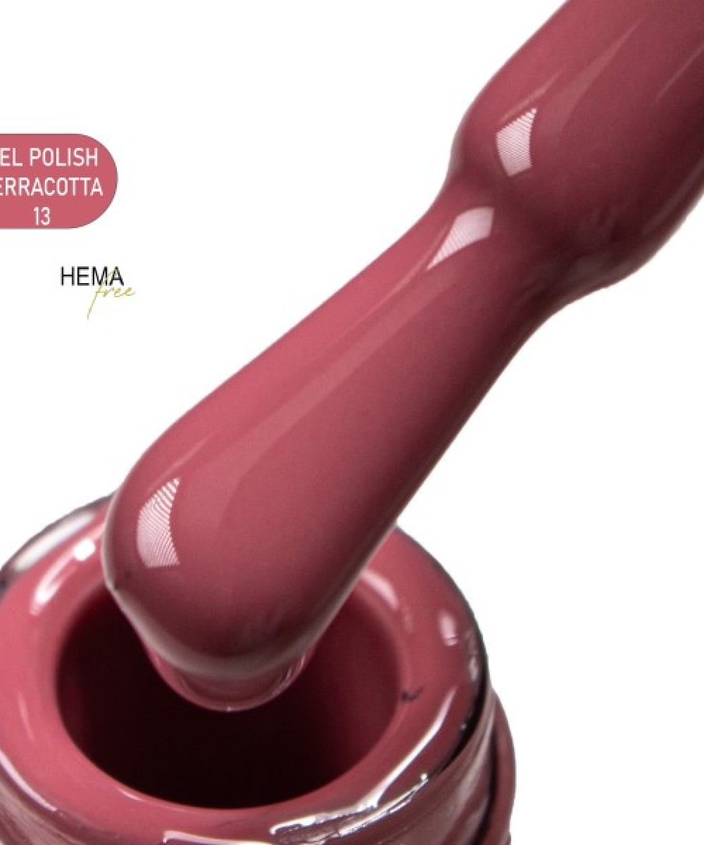 Alezori Ημιμόνιμο Βερνίκι Gel Polish Terracotta 13 Hema Free 15ml **