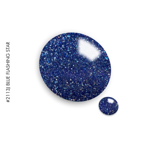 Gel It Up Ημιμόνιμο Βερνίκι Νυχιών 2113J Blue Flashing Star ,10ml