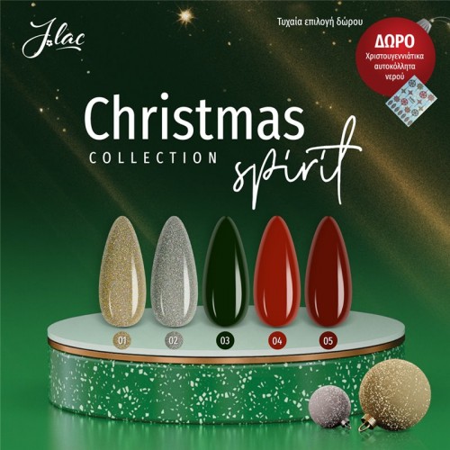 Jlac Σετ Ημιμόνιμα Βερνίκια Christmas Spirit