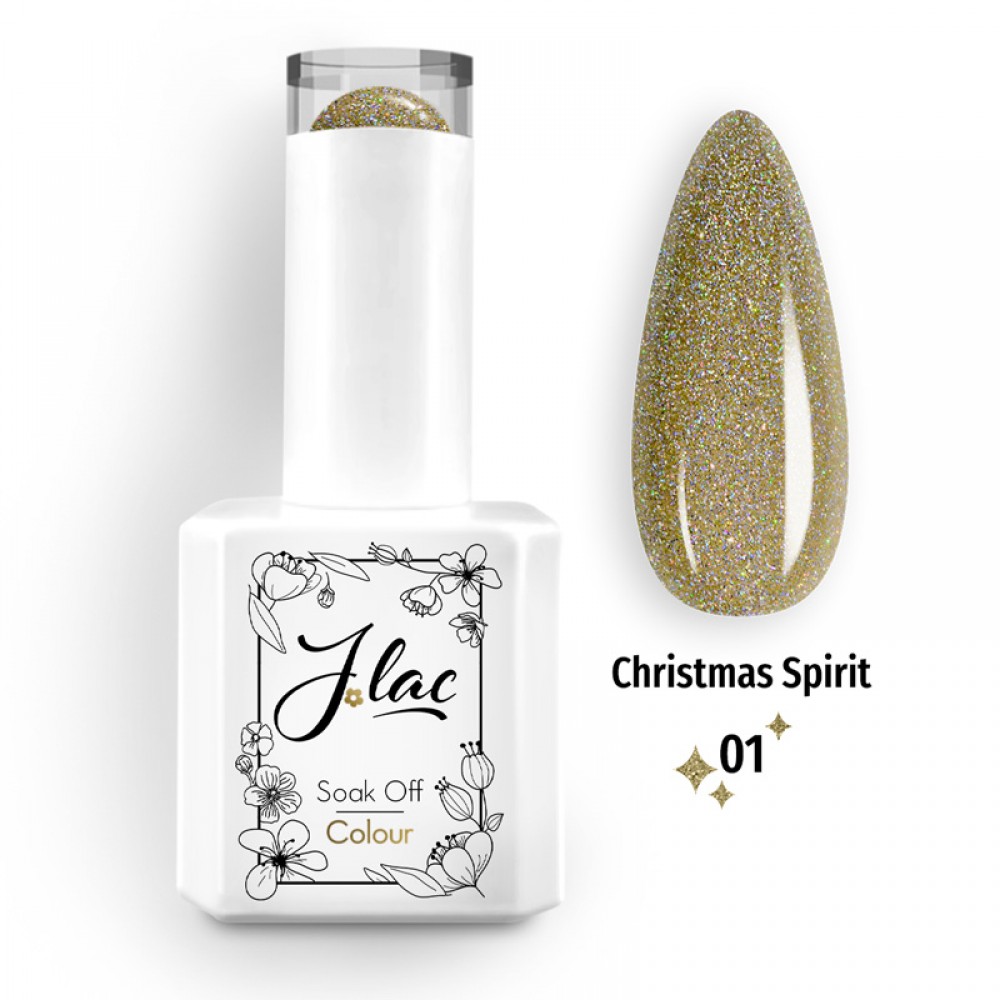 Jlac Ημιμόνιμο Βερνίκι Νυχιών Christmas Spirit 01, 15ml Jlac Ημιμόνιμο Βερνίκι Νυχιών Christmas Spirit 01, 15ml
