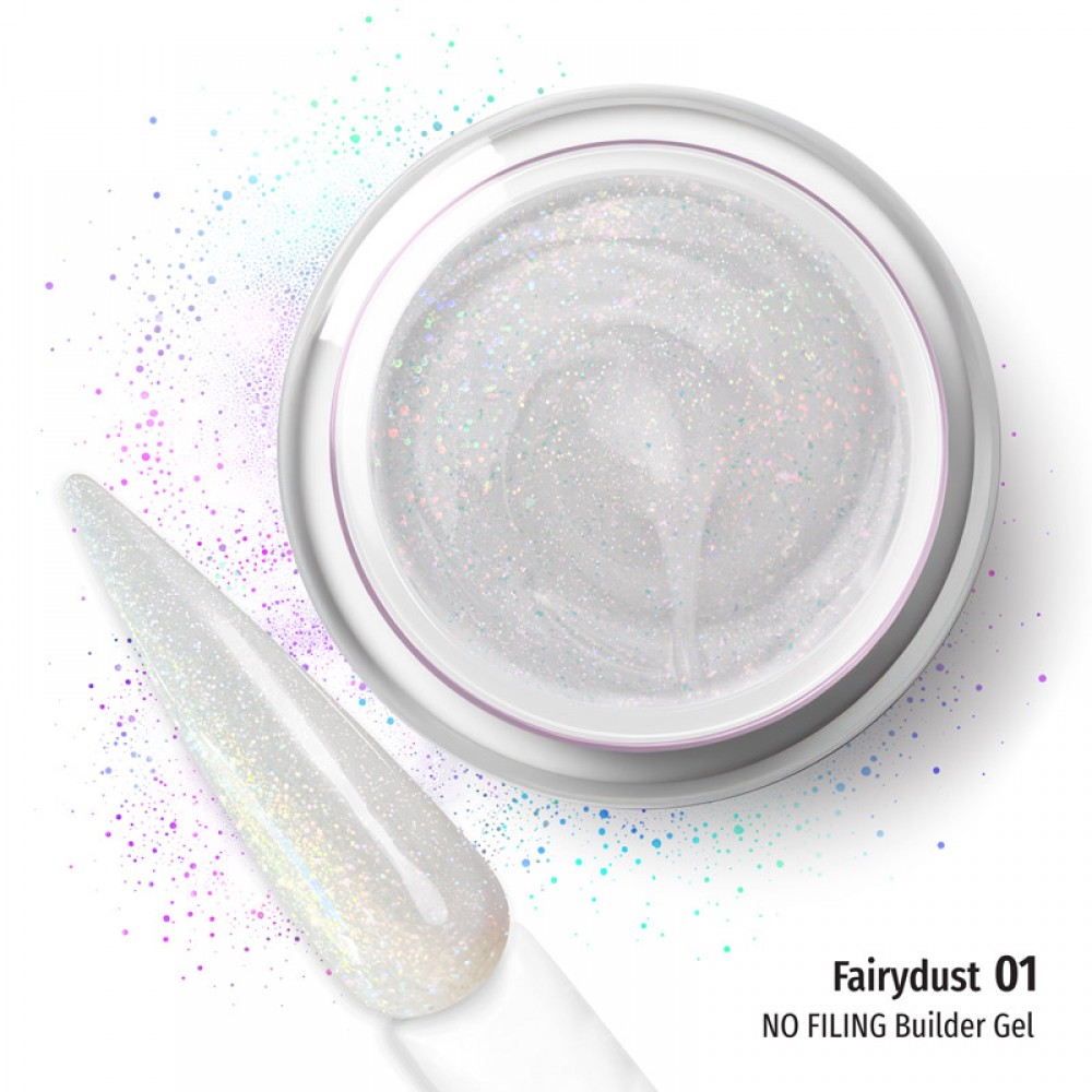J.K No Filing Builder Gel Fairydust 01 15ml *