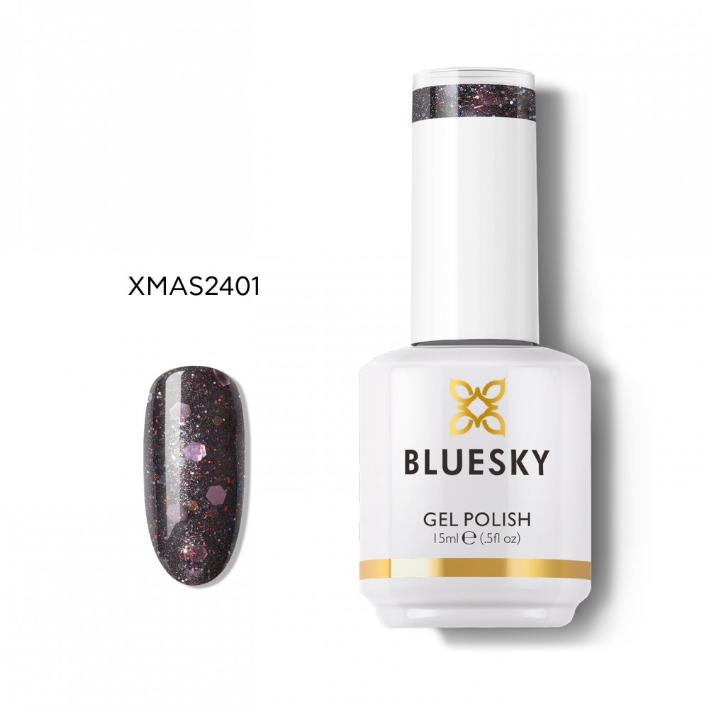 Bluesky Ημιμόνιμο Βερνίκι Νυχιών XMAS2401 Midnight Plum 15ml