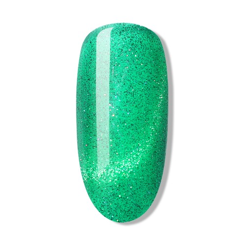 Bluesky Ημιμόνιμο Βερνίκι Νυχιών Cat Eye XMAS2408 Emerald Sparkle 15ml