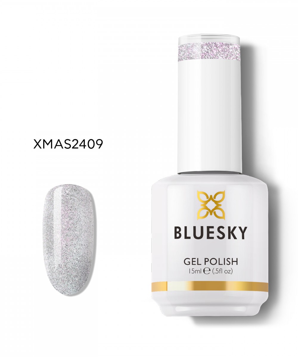 Bluesky Ημιμόνιμο Βερνίκι Νυχιών XMAS2409 Silver Aurora 15ml