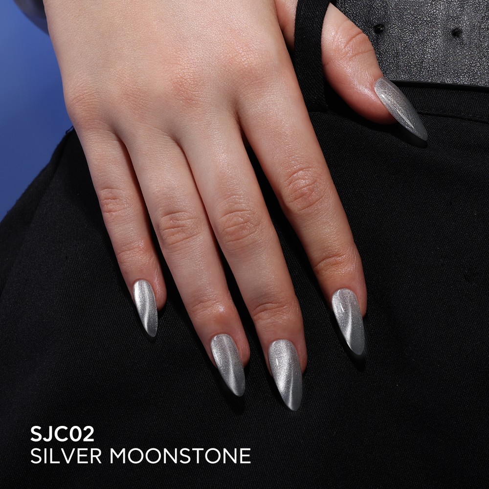 Bluesky Ημιμόνιμο Βερνίκι Νυχιών Satin Cat Eye SJC02 Silver Moonstone ,15ml Bluesky Ημιμόνιμο Βερνίκι Νυχιών Satin Cat Eye SJC02 Silver Moonstone ,15ml