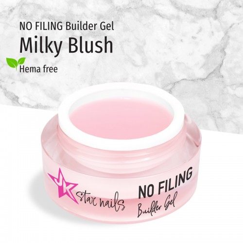 J.K No Filing Builder Gel Milky Blush Hema Free 15ml