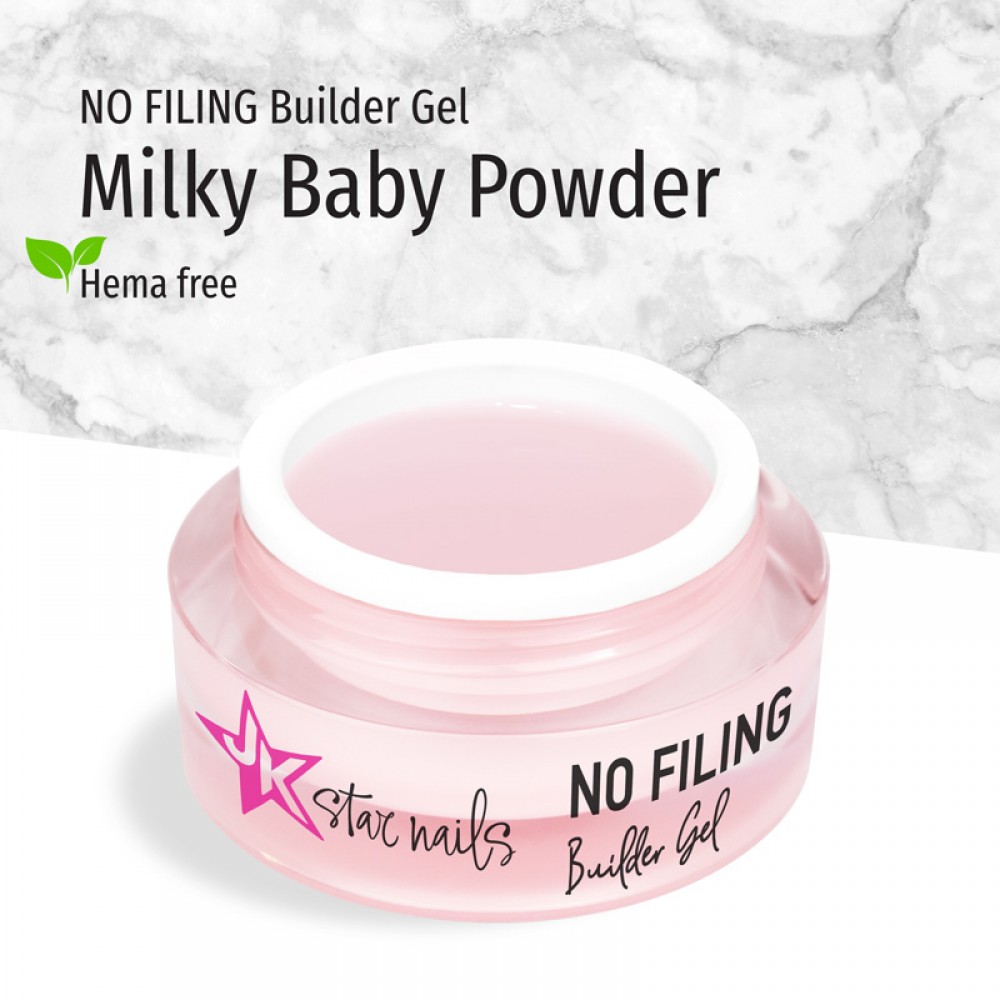 J.K No Filing Builder Gel Milky Baby Powder Hema Free 15ml