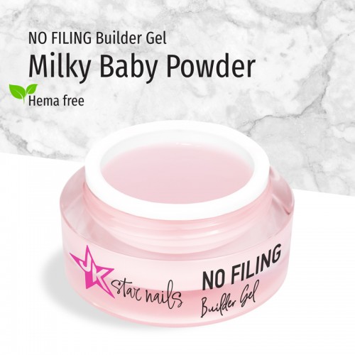 J.K No Filing Builder Gel Milky Baby Powder Hema Free 15ml