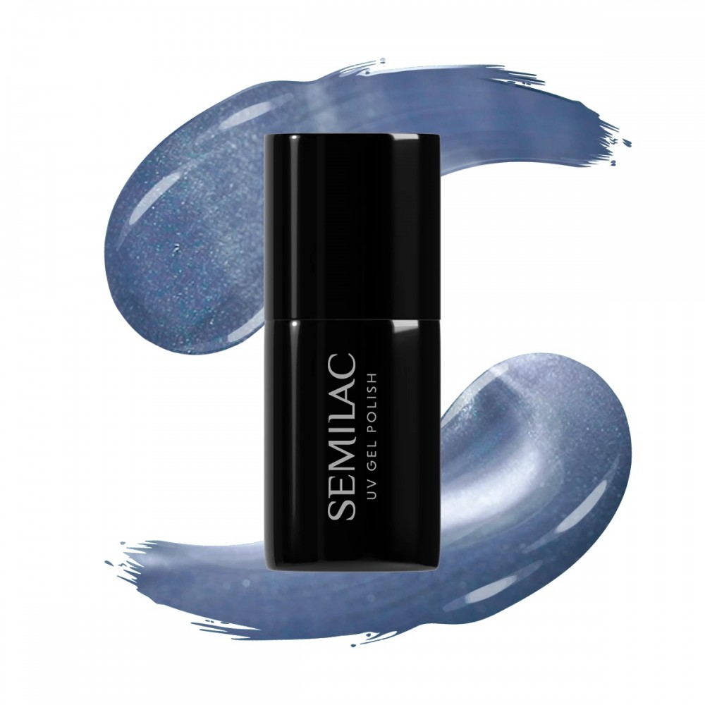 Semilac Ημινόνιμο Βερνίκι Νυχιών 665 UV Gel Polish Blueberry Glosss, 7ml