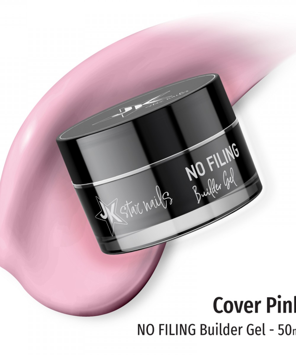 J.K No Filing Builder Gel Cover Pink  50ml