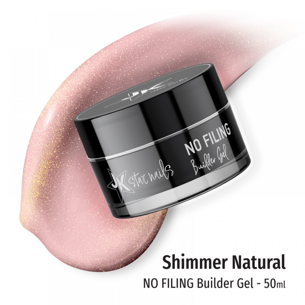 J.K No Filing Builder Gel Shimmer Natural 50ml **