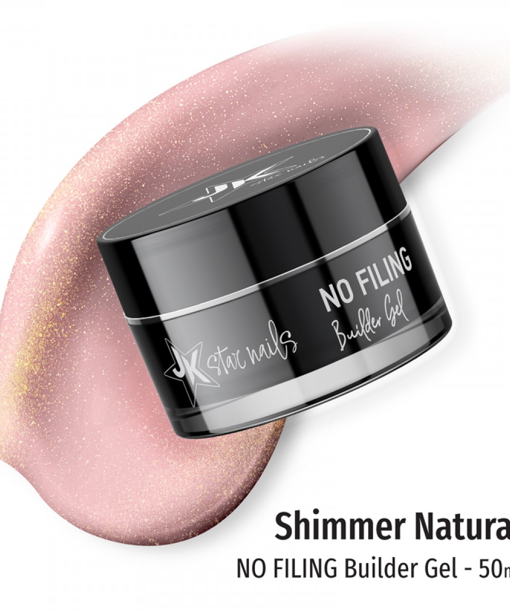 J.K No Filing Builder Gel Shimmer Natural 50ml **