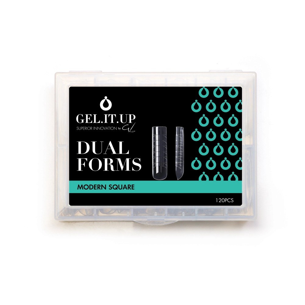 Gel It Up Dual Forms Modern Square 120Τμχ Gel It Up Dual Forms Modern Square 120Τμχ