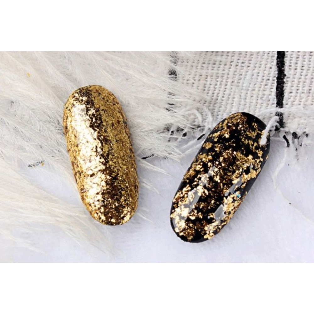 Nail Foil Flakes Gold