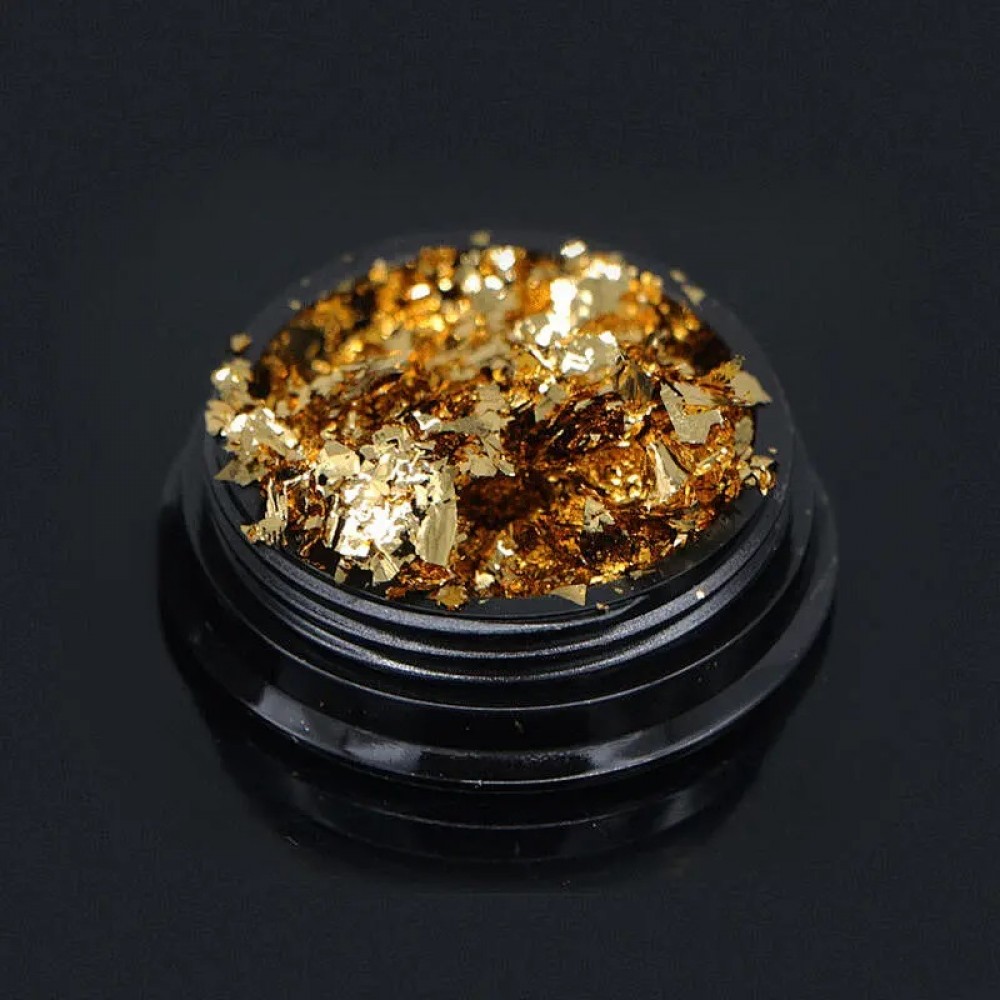Nail Foil Flakes Gold