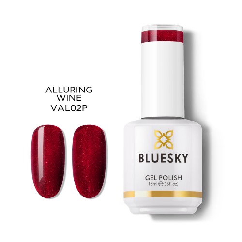 Bluesky Ημιμόνιμο Βερνίκι Νυχιών VAL02P Alluring Wine, 15ml