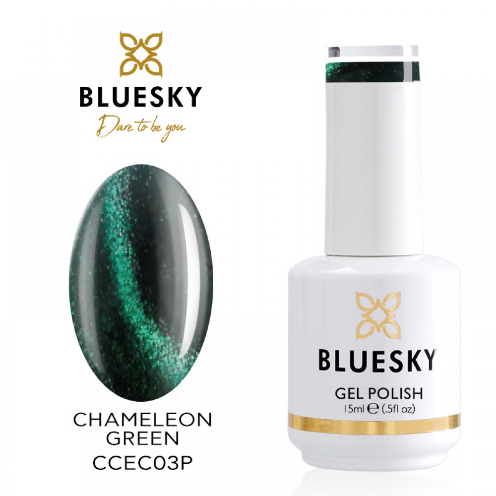 Bluesky Ημιμόνιμο Βερνίκι Νυχιών Chameleon Green CCEC03P ,15ml