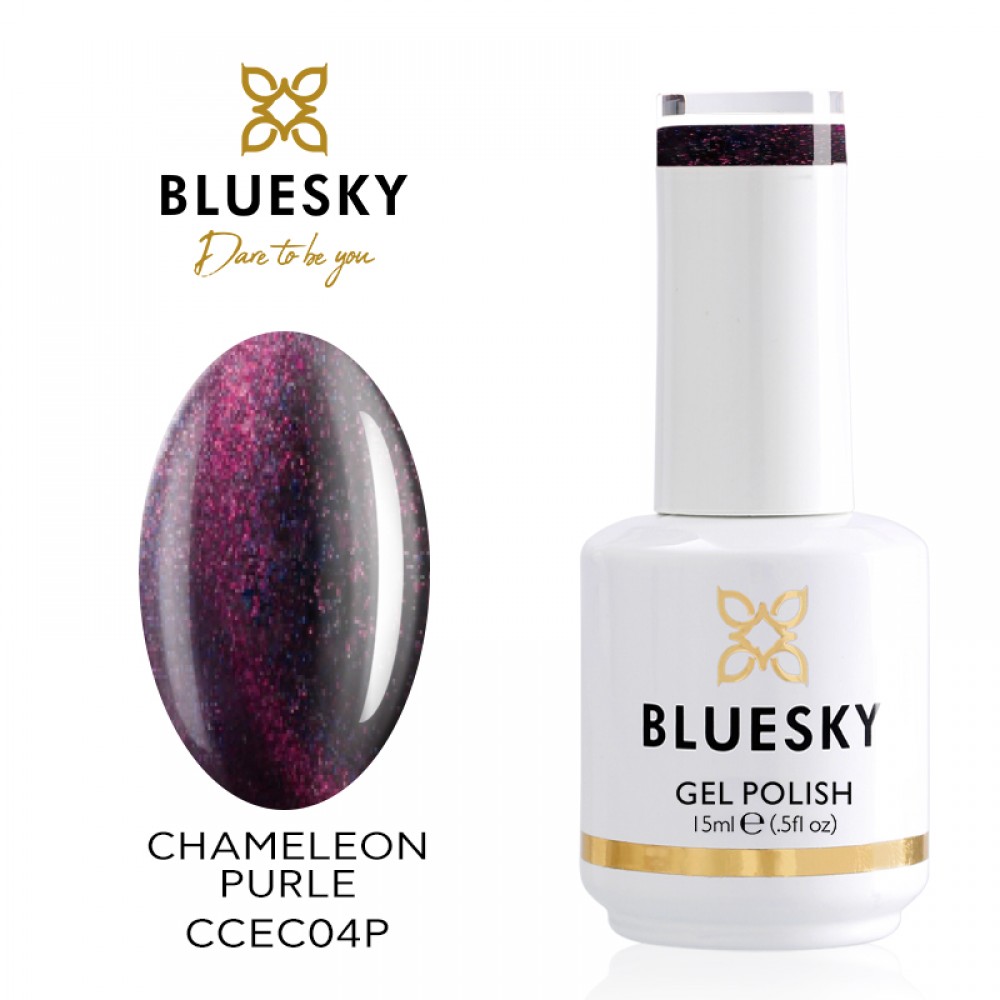 Bluesky Ημιμόνιμο Βερνίκι Νυχιών Chameleon Purple CCEC04P ,15ml