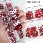 Διακοσμητικά Νυχιών Resin Rinestone Red Διακοσμητικά Νυχιών Resin Rinestone Red