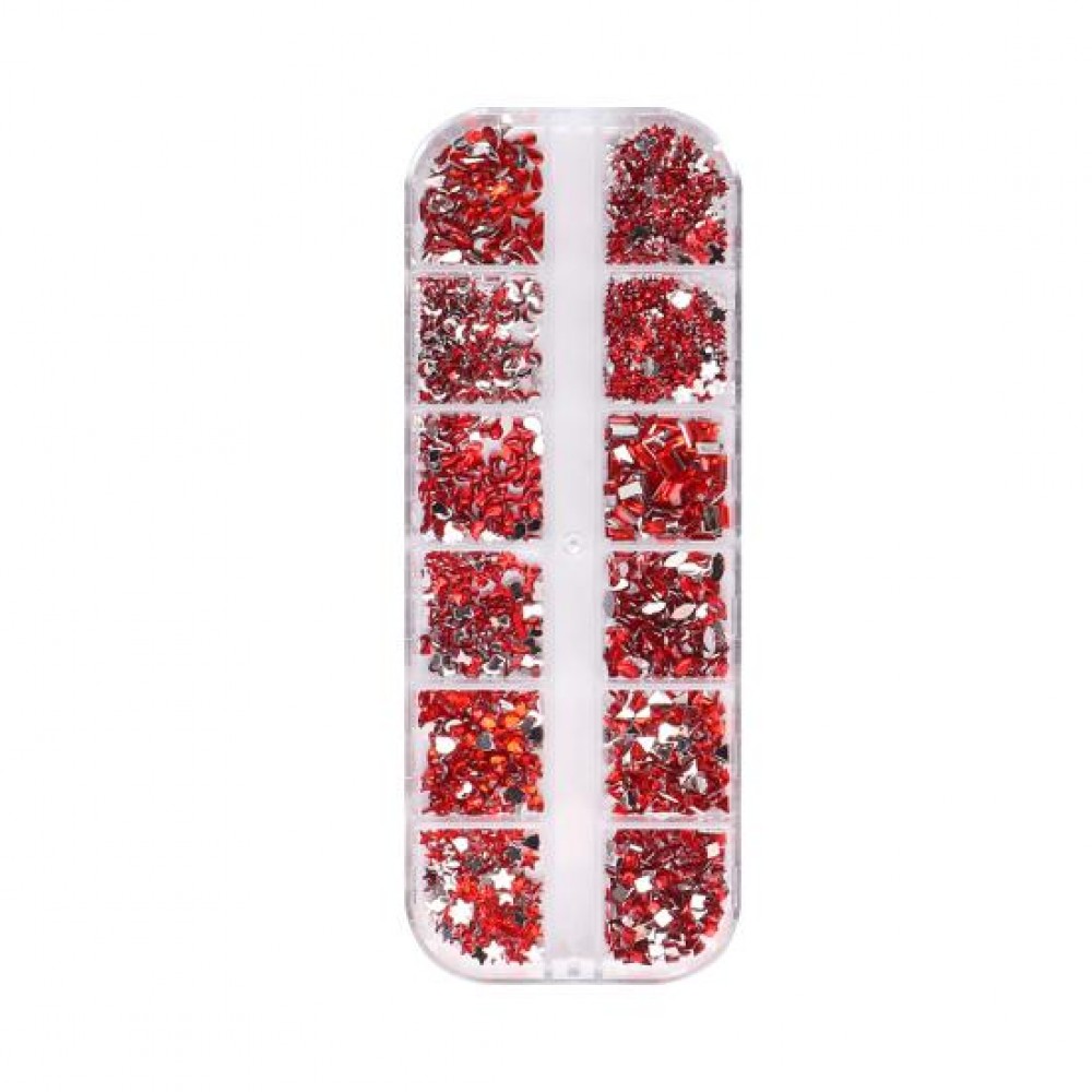 Διακοσμητικά Νυχιών Resin Rinestone Red Διακοσμητικά Νυχιών Resin Rinestone Red