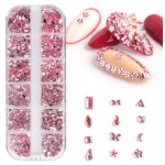 Διακοσμητικά Νυχιών Resin Rinestone Pink Διακοσμητικά Νυχιών Resin Rinestone Pink