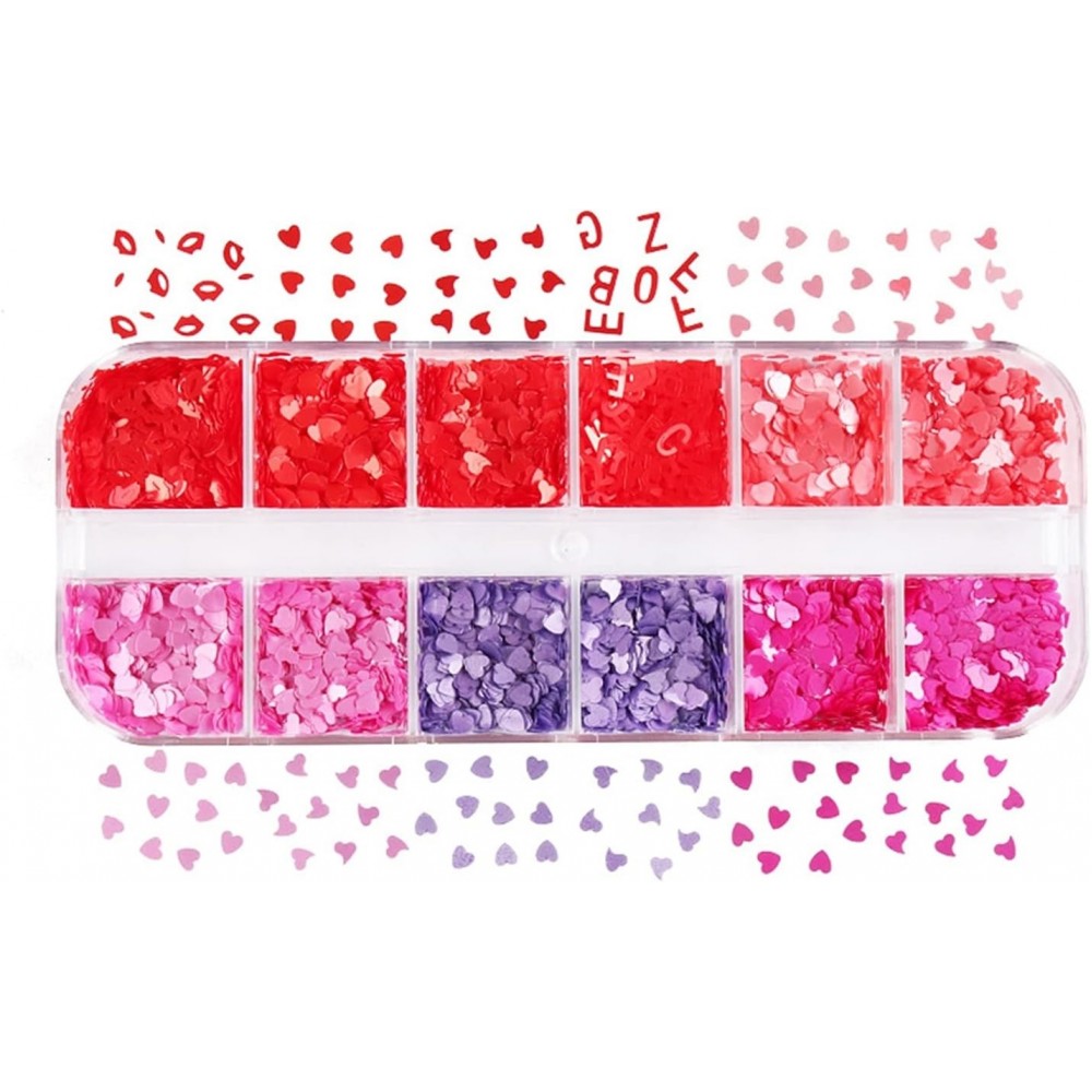 Διακοσμητικά Νυχιών Καρδιές Box Sequins A 28g