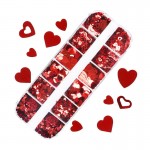 Διακοσμητικά Νυχιών Καρδιές Box Sequins 28g Διακοσμητικά Νυχιών Καρδιές Box Sequins 28g