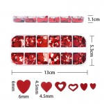 Διακοσμητικά Νυχιών Καρδιές Box Sequins 28g Διακοσμητικά Νυχιών Καρδιές Box Sequins 28g