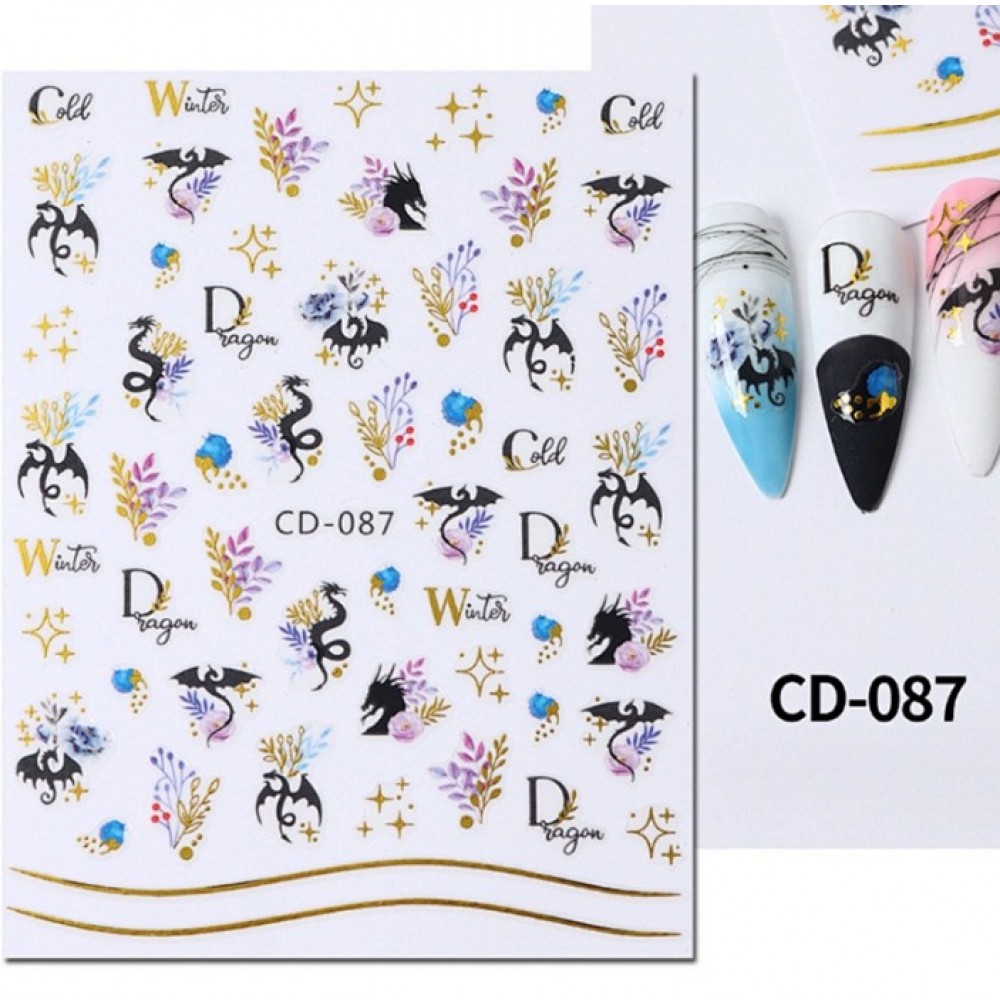 Αυτοκόλλητα Νυχιών New Year Dragon CD-087
