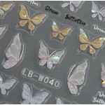 Αυτοκόλλητα Νυχιών Fairy Butterfly LB-W040