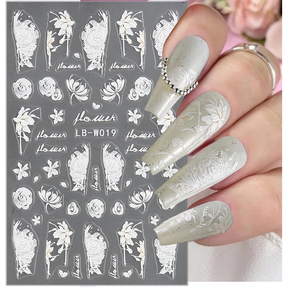 Αυτοκόλλητα Νυχιών Lace Flower​​​​​​​ LB-W019