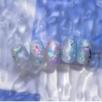 Αυτοκόλλητα Νυχιών Dolphin shell TO4108