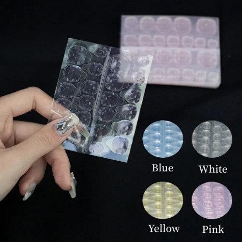 Αυτοκόλλητα Φύλλα Διπλής Όψης Για Tips Νυχιών Jelly Sticker 24pcs