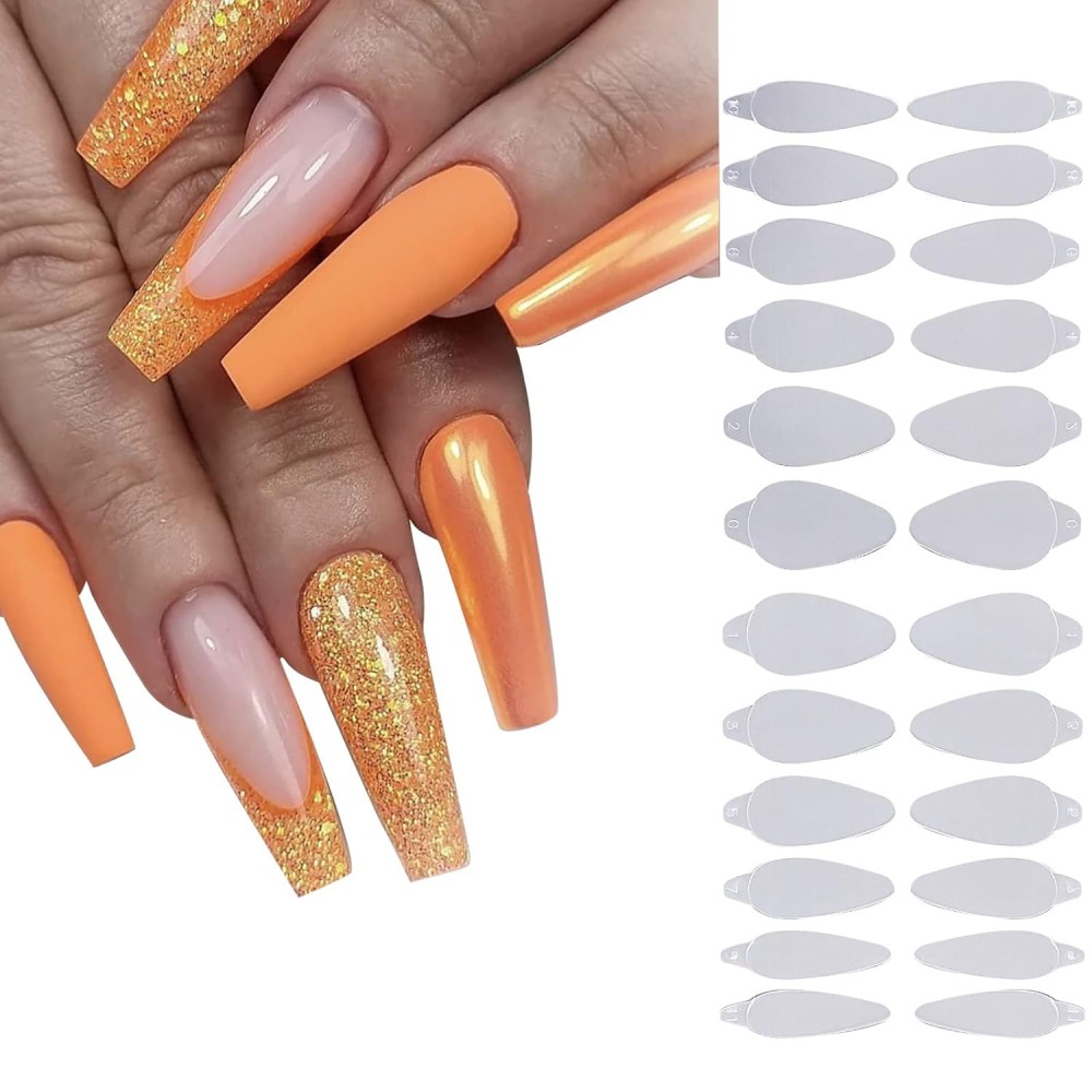 Reusable Nail French Tip Guides (Molds) #01 24Pcs
