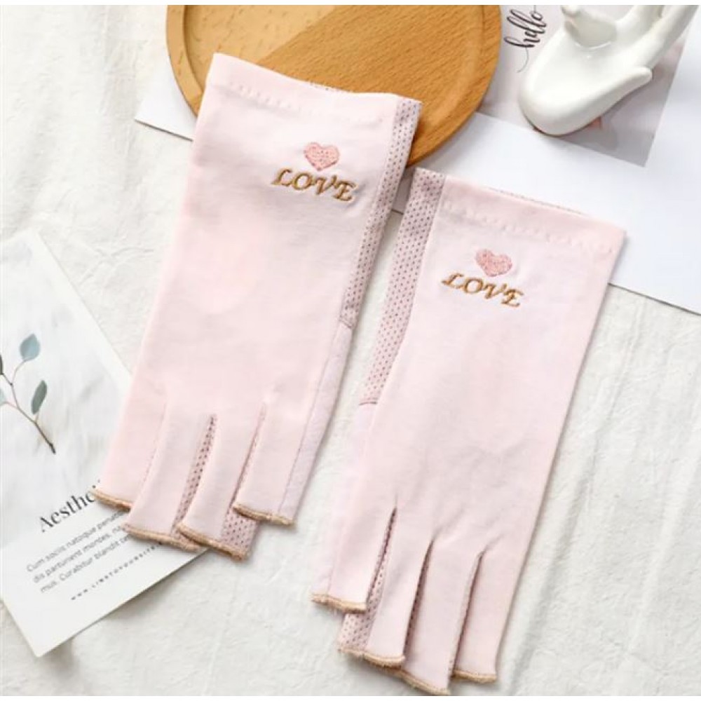 Γάντια Προστασίας UV Love Pink