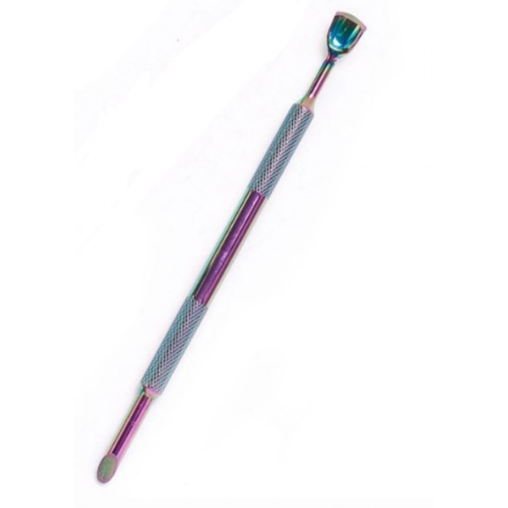 Double Ended Horseshoe Cuticle Pusher 01 Rainbow