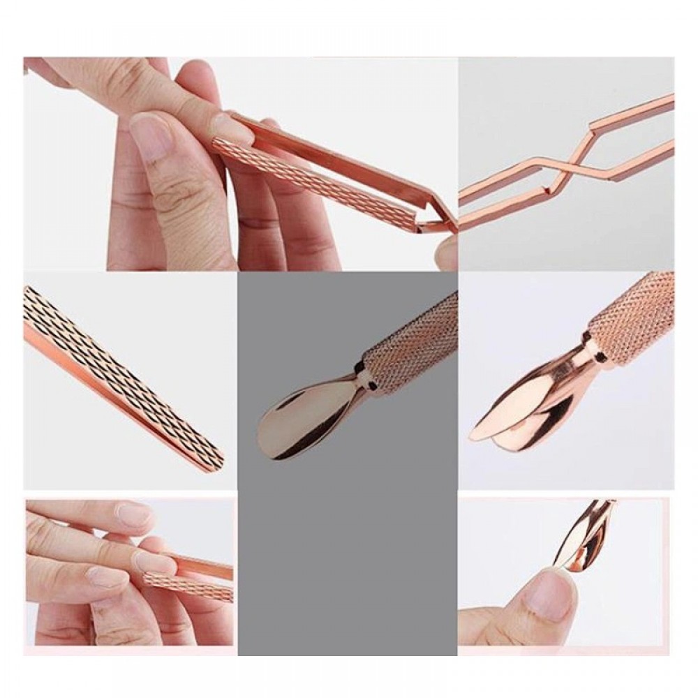 Πολυχρηστική Λαβίδα Διαμόρφωσης Νυχιών  - Nail Tweezer Rose Gold
